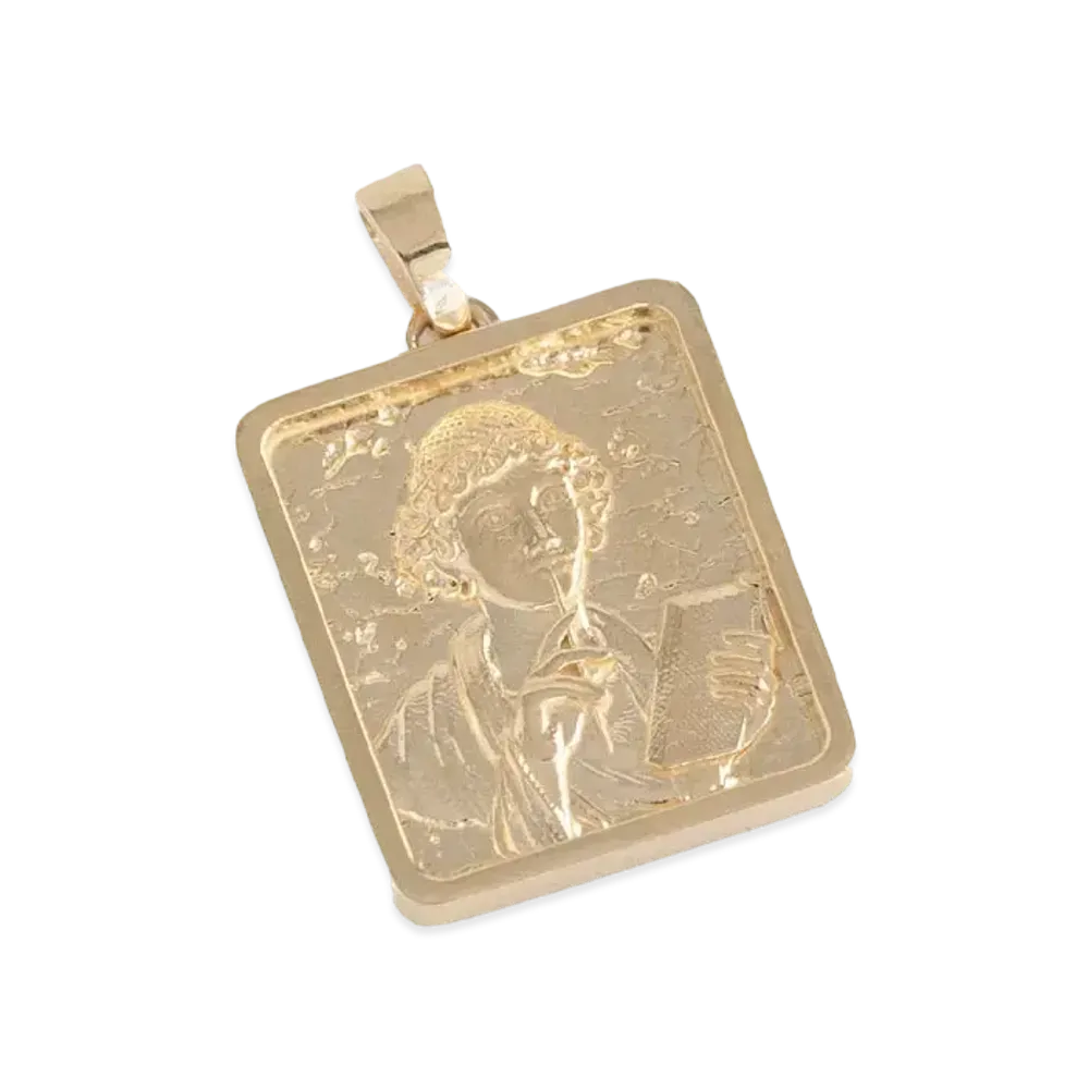 Aime Leon Dore 14Kt Gold Sappho Poet Pendant "Gold"
