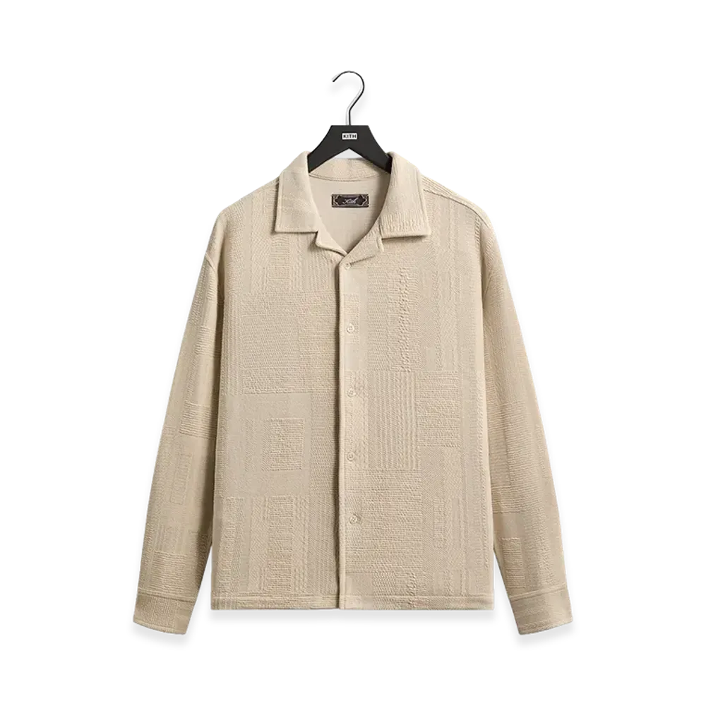 Kith Geometric Knit Cohen Shirt "Hallow"