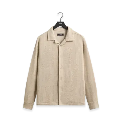 Kith Geometric Knit Cohen Shirt "Hallow"