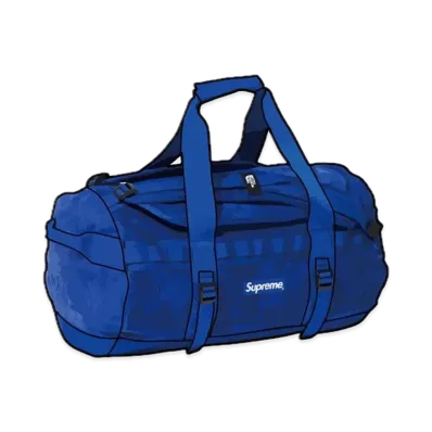 Supreme x The North Face Suede Small Base Camp Duffle Bag "Blue"
