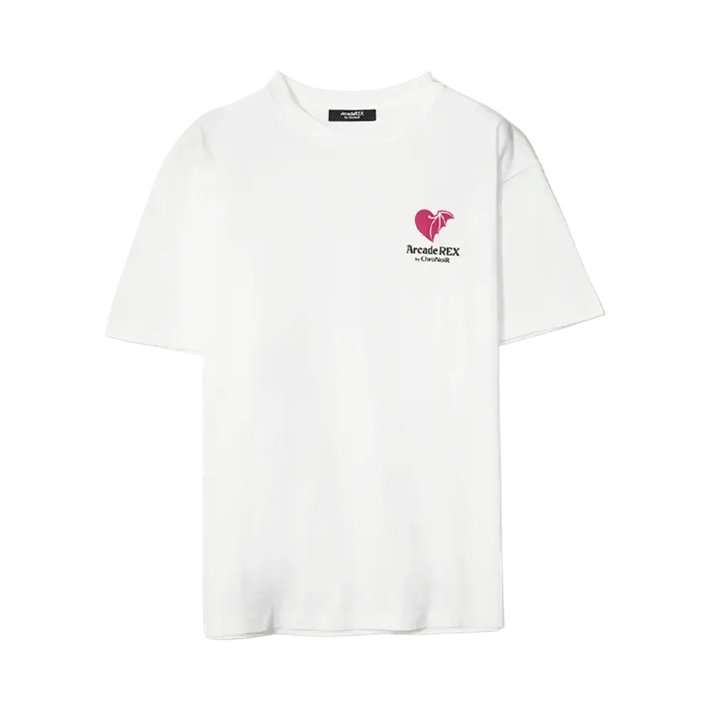 Arcade REX by ChroNoiR \ Vampire Heart by Kuzuha S/S T-shirt "WHITE"