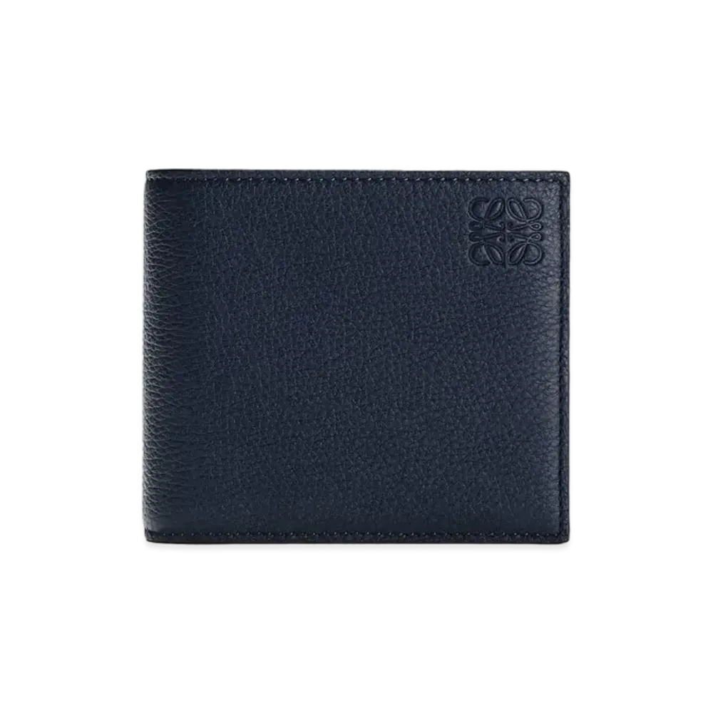 LOEWE Bifold Wallet In Soft Grained Calfskin "Ocean"