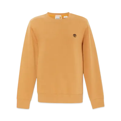 Timberland Men's Oyster River Chest Logo Brush Back Crew Neck Sweat "Wheat"