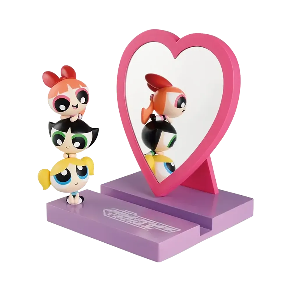 BANDAI "Ichiban Kuji" -Powerpuff Girls ~The strong and cute champions of justice are super busy!~- A Prize Girl Power Unleashed ♡ Smartphone Stand with Mirror