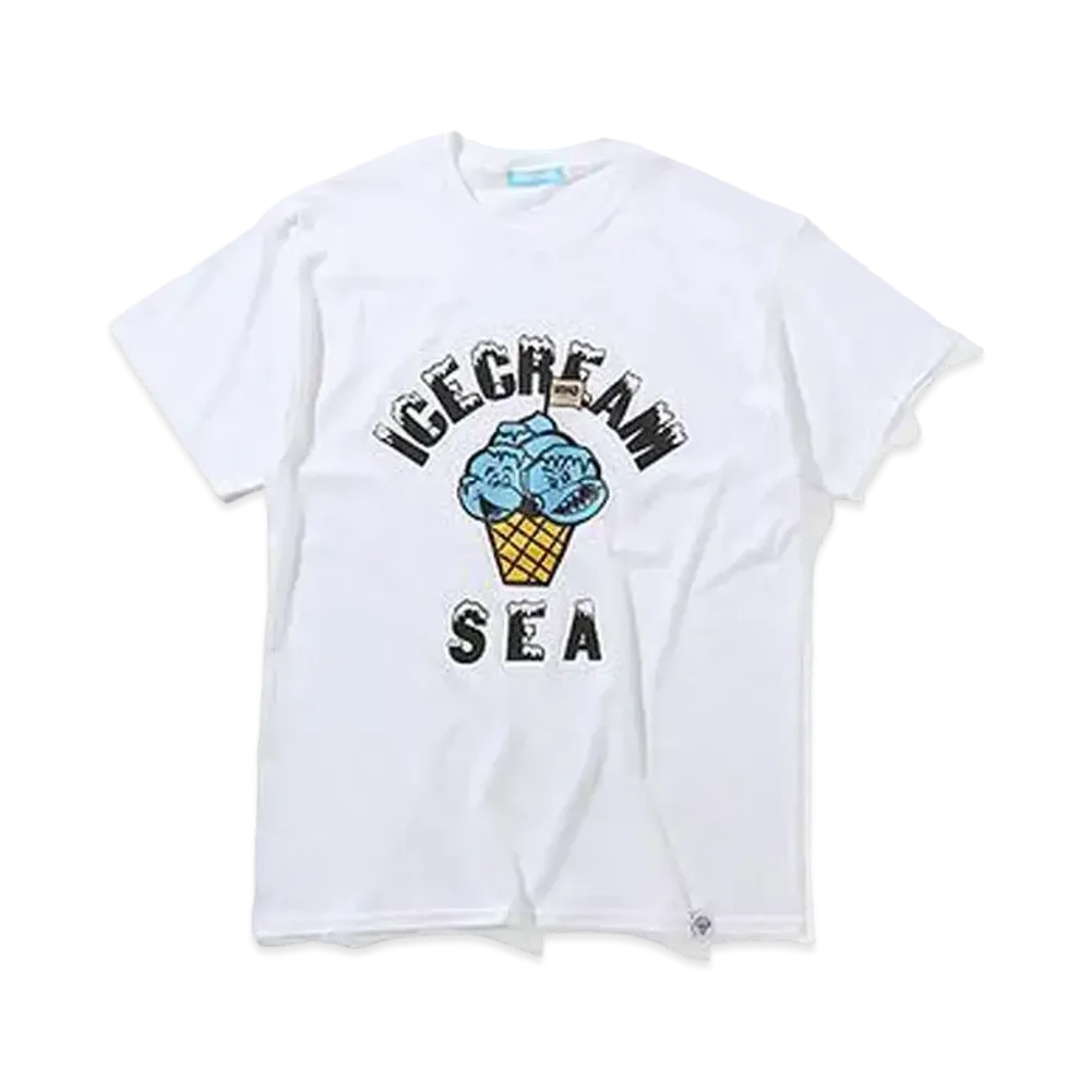 WIND AND SEA x ICECREAM COTTON T-SHIRT (ICE) "White"