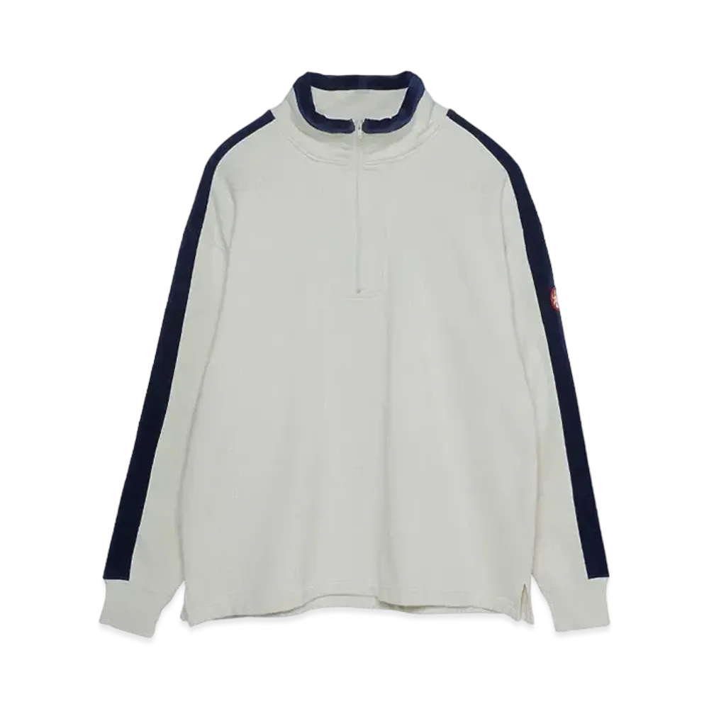Cav Empt (C.E) CASUAL HALF ZIP PULLOVER "Beige"