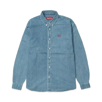 Supreme Small Box Denim Shirt "Washed Indigo" (25SS)