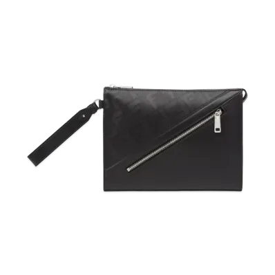 FENDI Shadow Diagonal Clutch "Black"