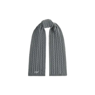 Kith Kithmas Cable Scarf "Medium Heather Grey"