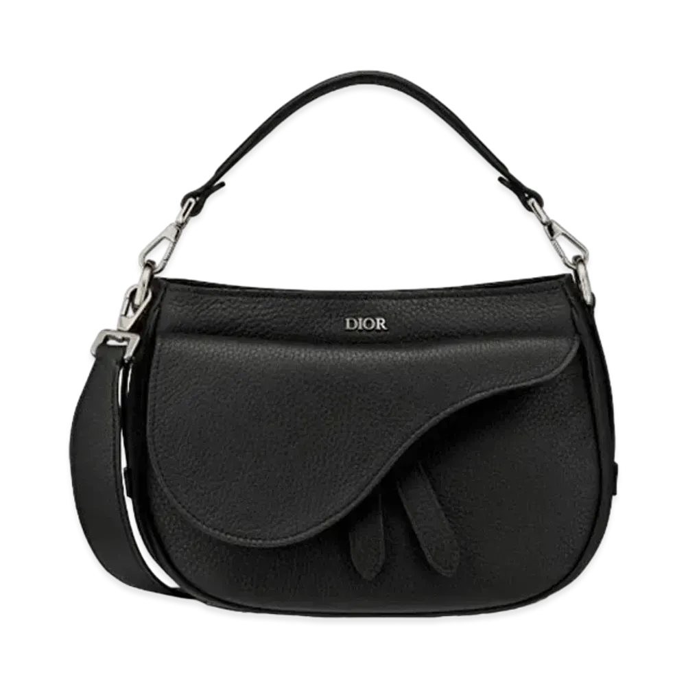 Dior Saddle Mini Soft Bag Grained Calfskin "Black"