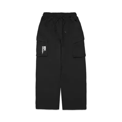 FR2 Wide Sweat Cargo Pants "Black"