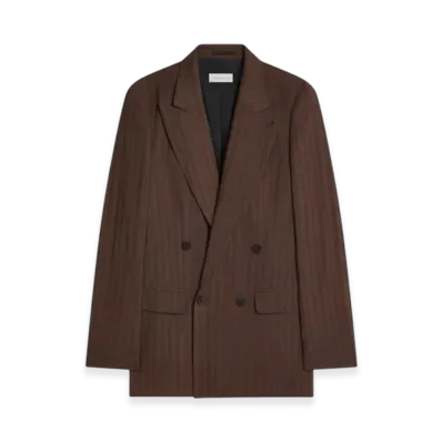 DRIES VAN NOTEN Double-Breasted Blazer "Brown"