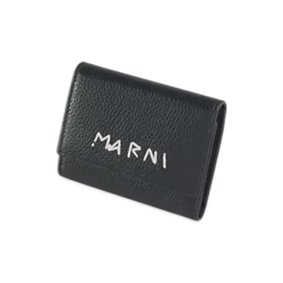 MARNI Leather Key Holder "Black"