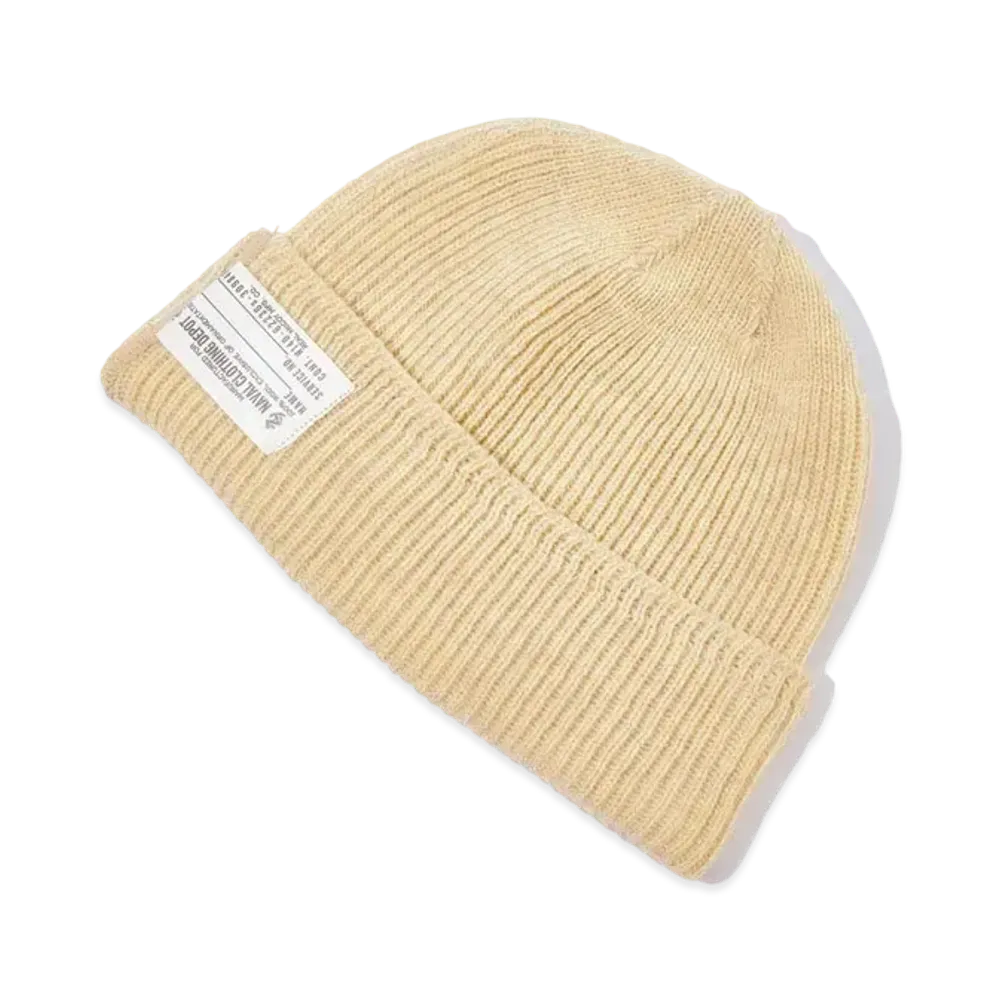 THE REAL McCOY'S Civilian Wool Watch Cap "Ecru"