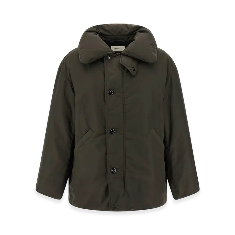 LEMAIRE Bubble Collar Down Jacket "Brown"