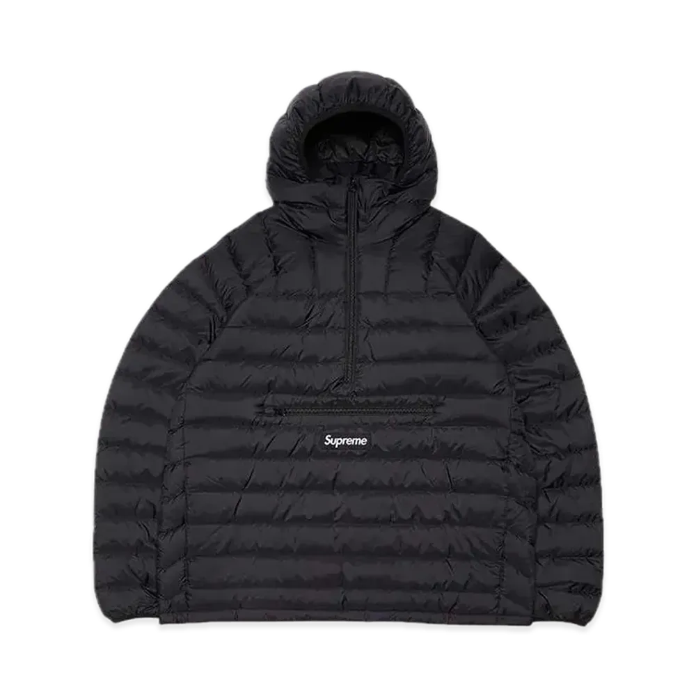 Supreme Micro Down Half Zip Hooded Pullover "Black"