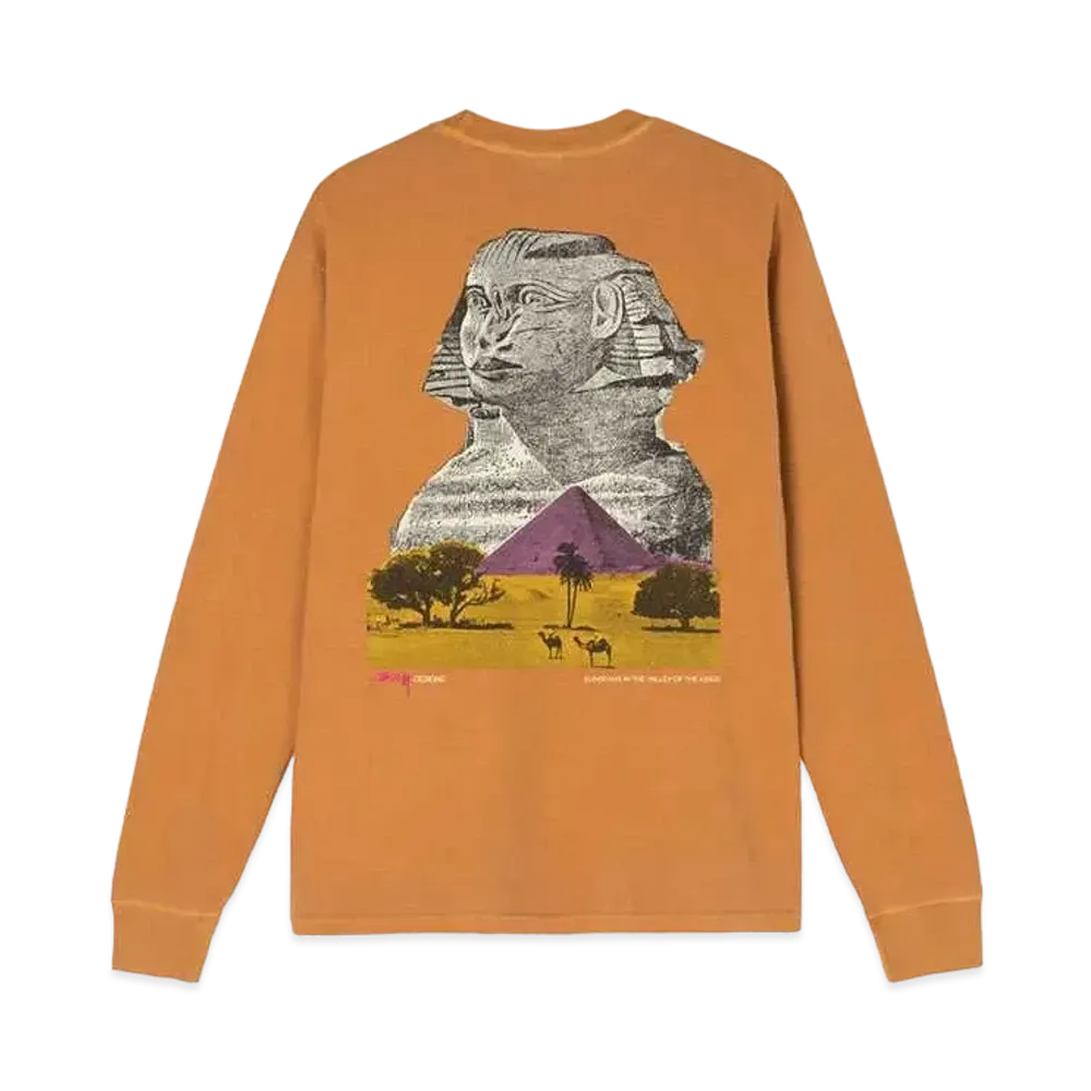 Stussy SPHINX PIGMENT DYED LS TEE "Copper"