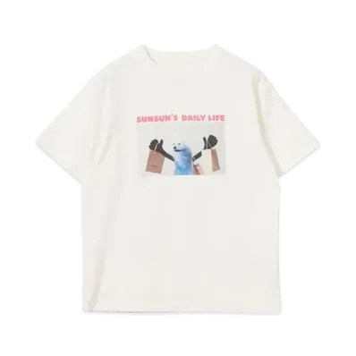 B:MING by BEAMS x PUPPET SUNSUN / Fade Photo Print T-Shirt Shop "OffWhite"