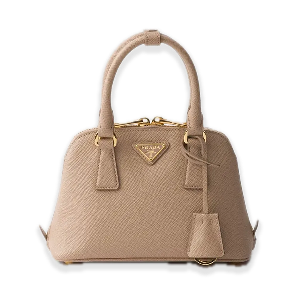 PRADA Saffiano Leather Mini Bag "Cameo Beige"
