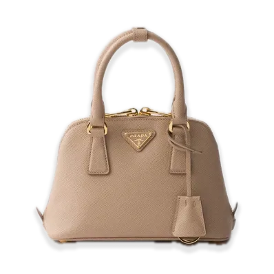 PRADA Saffiano Leather Mini Bag "Cameo Beige"