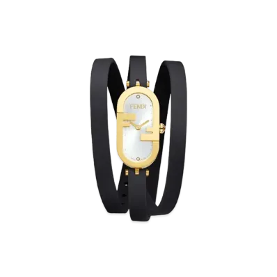 FENDI O’Lock Vertical 14.80 x 28.30mm Oval Watch With O’Lock Logo "Black"