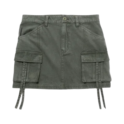 X-Girl Military Mini Skirt "Olive"