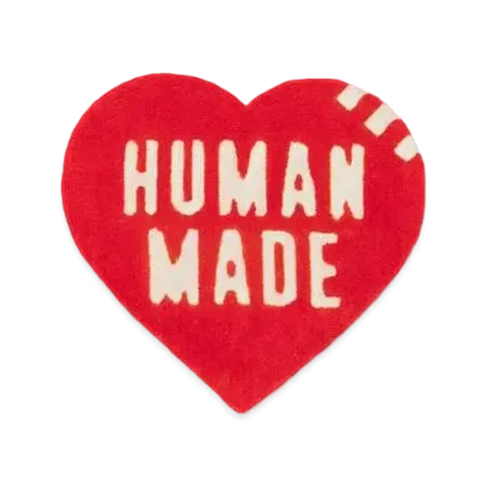 HUMAN MADE HEART RUG SMALL "Red"