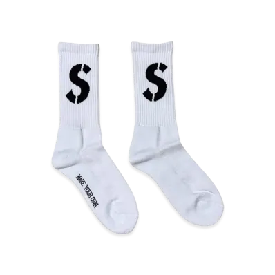 SAPEur Crew Socks "White"