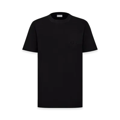 Dior CD Icon Regular-Fit T-Shirt Organic Jersey "Black"
