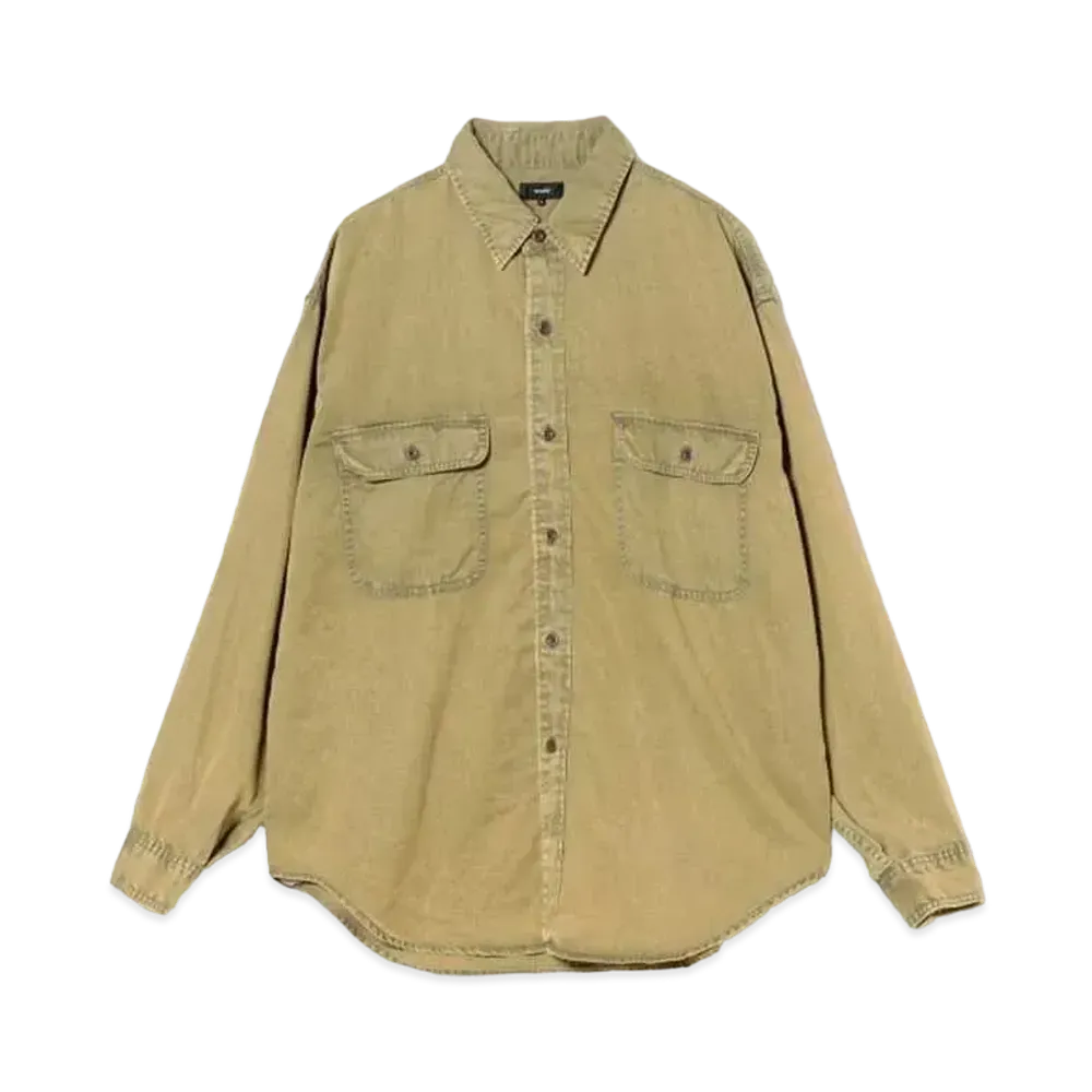 BEAMS Fade Work Shirt "Olive"