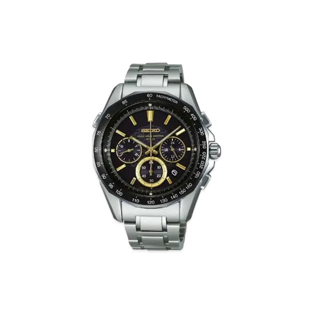 SEIKO Brights Solar Radio Chronograph "Black" SAGA025