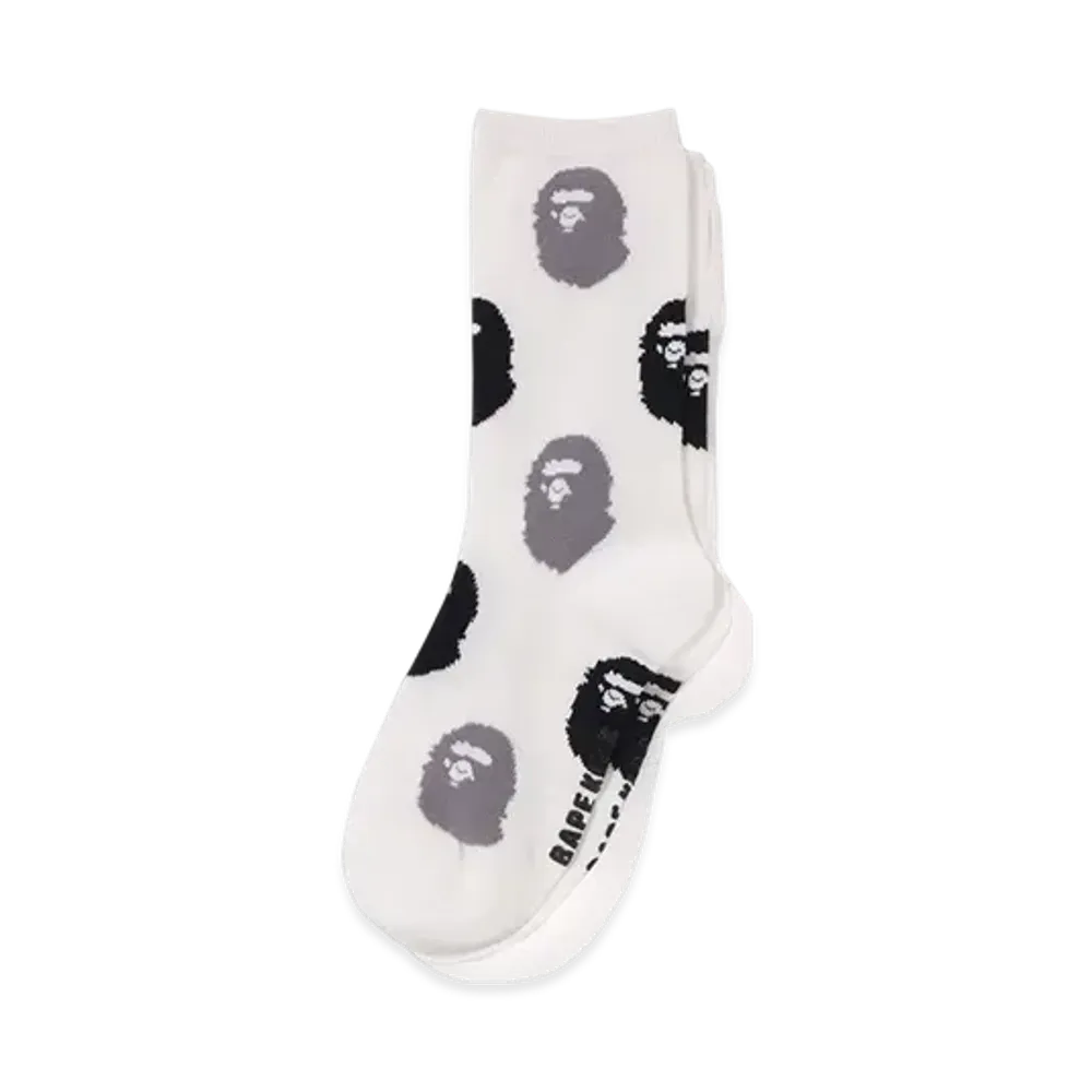 A BATHING APE Ape Head Socks "Black"