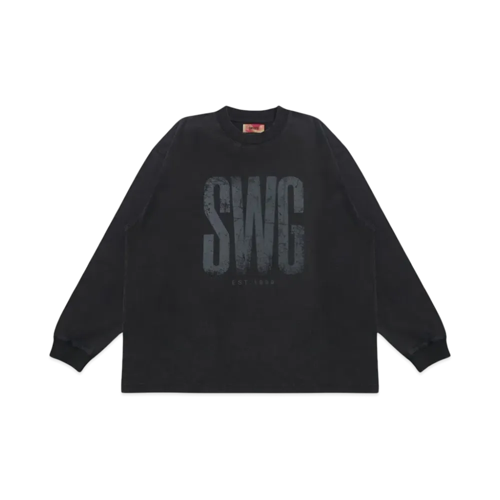 SWAGGER VINTAGE SWG LOGO LT-SHIRT "BLACK"