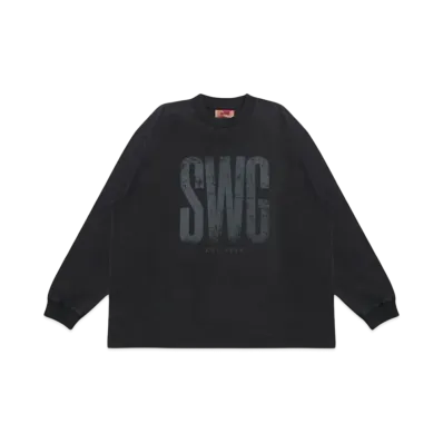SWAGGER VINTAGE SWG LOGO LT-SHIRT "BLACK"