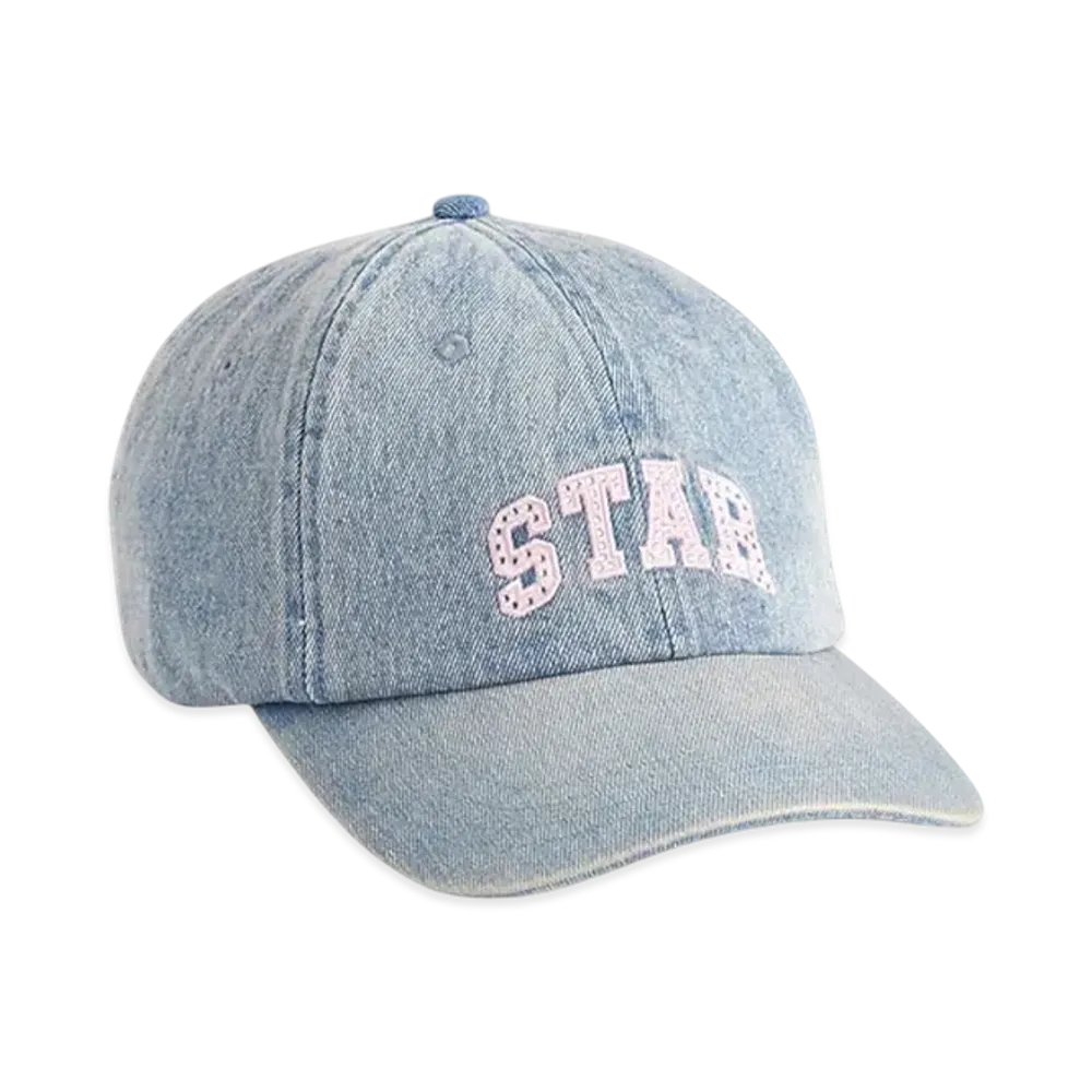 Gap x Sandy Liang Logo Baseball Hat "Medium Wash"