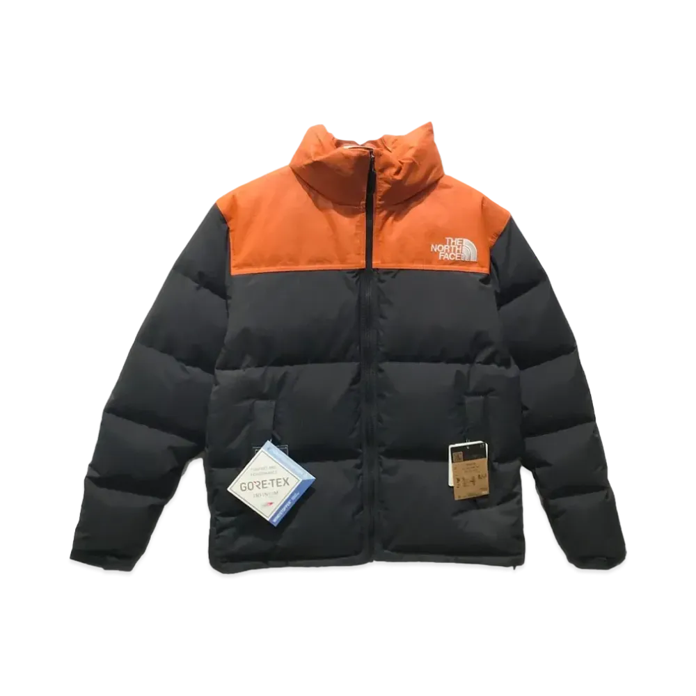The North Face GORE-TEX Leather Nuptse Jacket Alter Limited "Black x Orange" (ND92235R)