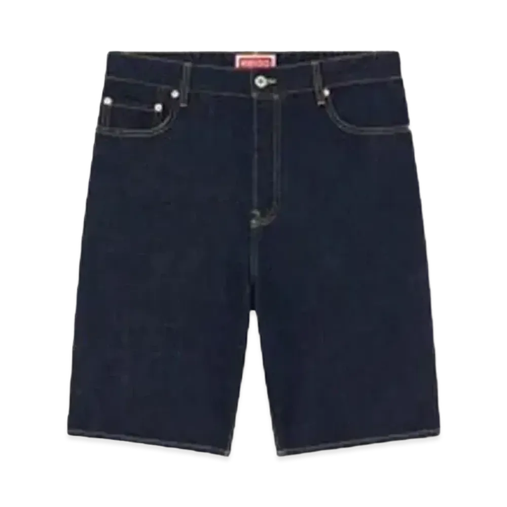 KENZO 'CREATIONS' Straight HIMAWARI Denim Short Pants "Rinse Blue Denim"