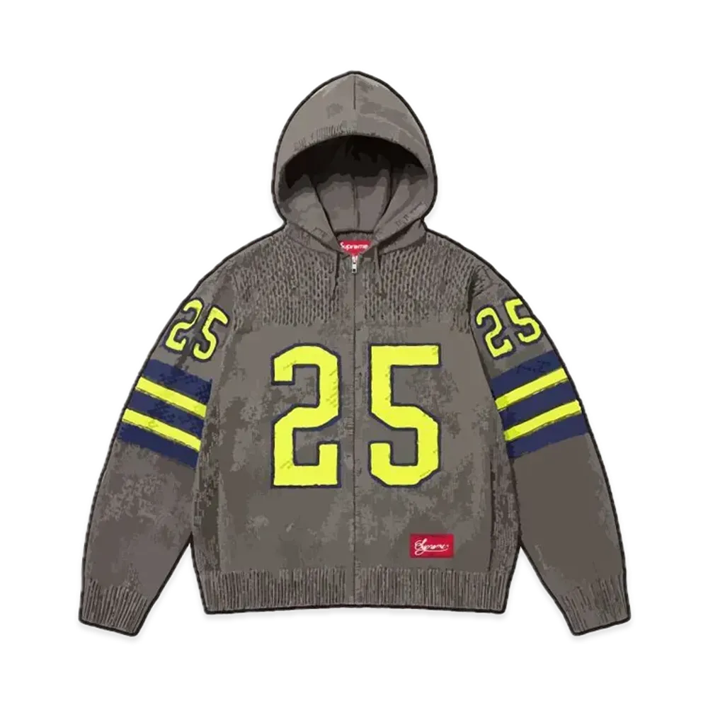 Supreme Sport Zip Up Hooded Sweater "Grey"