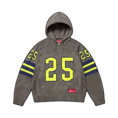 Supreme Sport Zip Up Hooded Sweater "Grey"