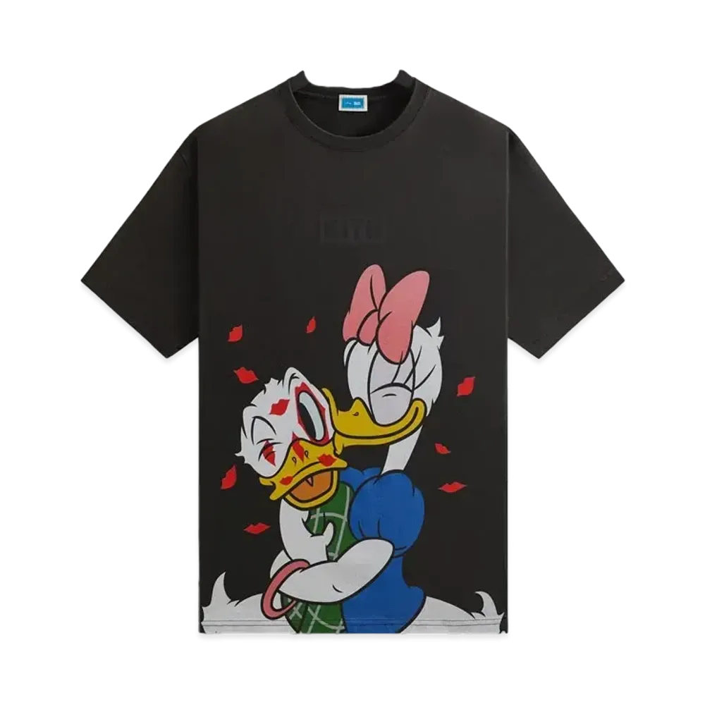 Kith x Disney For Donald Duck Smooch Vintage Tee "Black"