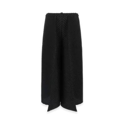 ISSEY MIYAKE Womens Plaster Pleats Solid Pants "Black"