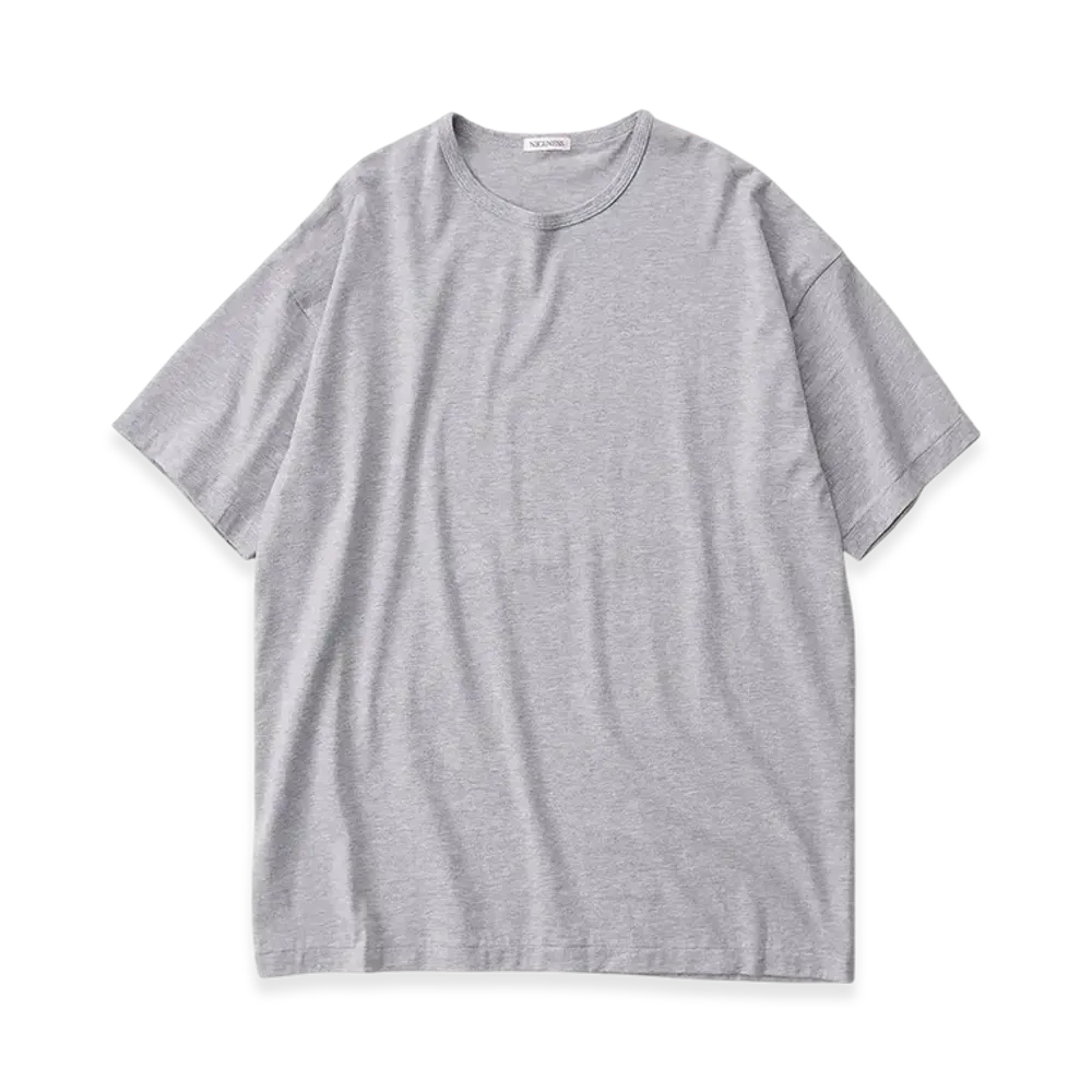 NICENESS Joei Crewneck T Shirt "Light Gray"