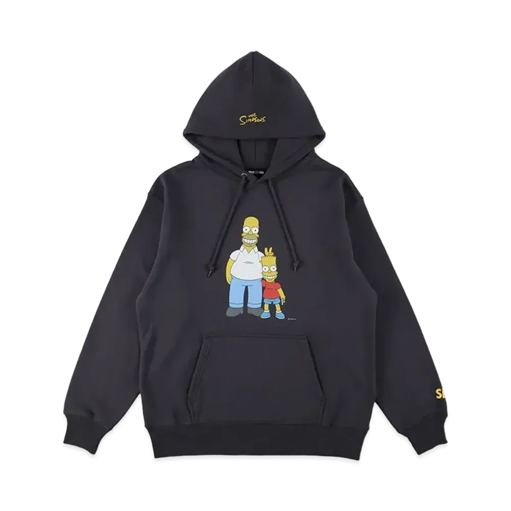 WIND AND SEA THE SIMPSONS / WDS Bart & Homer Hoodie "Carbon"