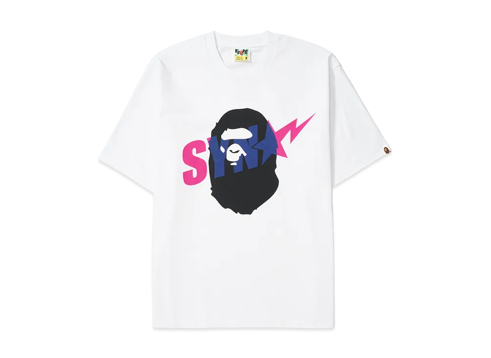 A BATHING APE x Spotify x SYNA World by Central Cee Ape Head Relaxed Fit Tee "White"