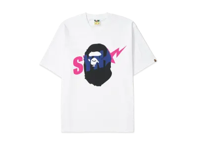 A BATHING APE x Spotify x SYNA World by Central Cee Ape Head Relaxed Fit Tee "White"