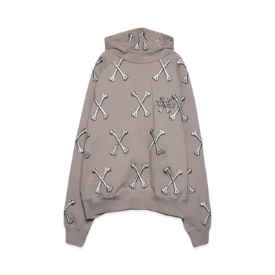 MAYO CROSS BONES Embroidery Hoodie "BEIGE"