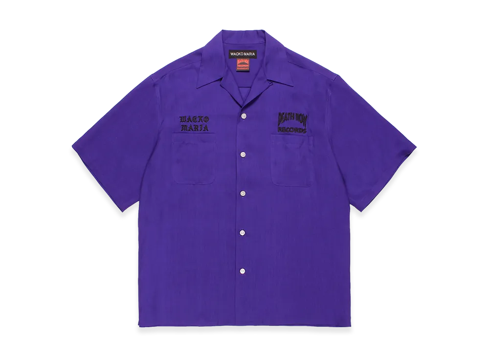 WACKO MARIA x Death Row Records 50's Open Collar Shirt "Purple"