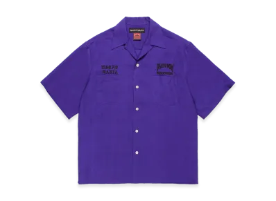 WACKO MARIA x Death Row Records 50's Open Collar Shirt "Purple"