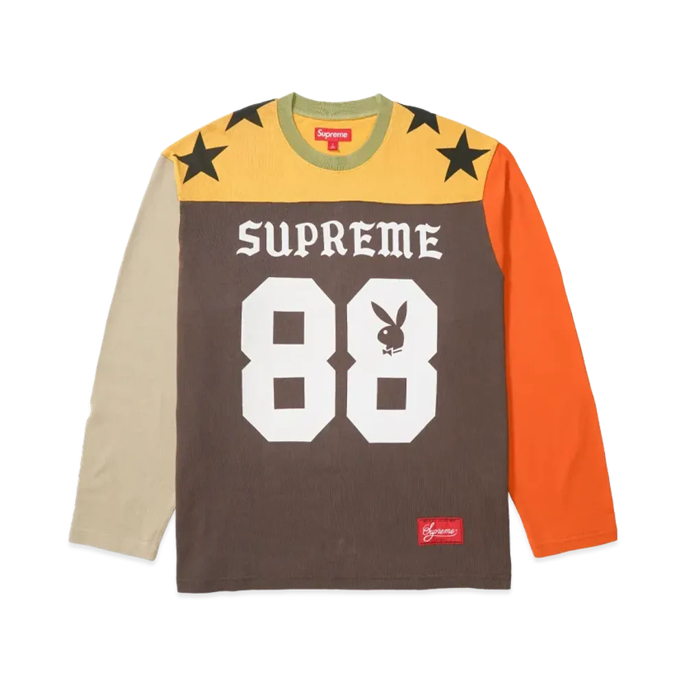 Supreme x Playboy L/S Football Top "Multicolor"