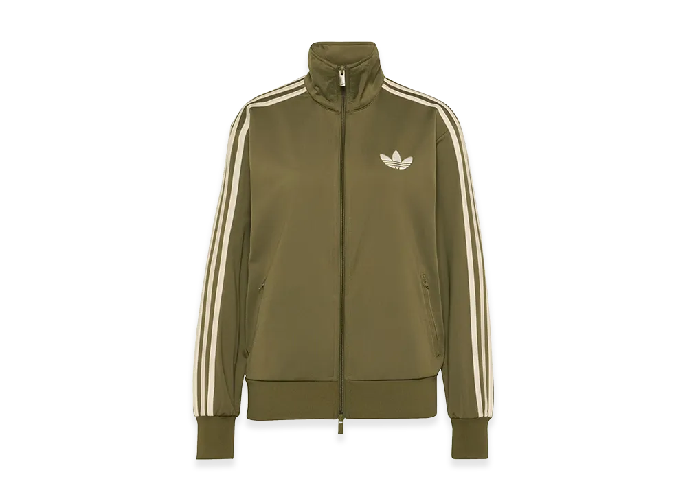 adidas Women's Firebird Track Top Loose "Focus Olive/Cream White"